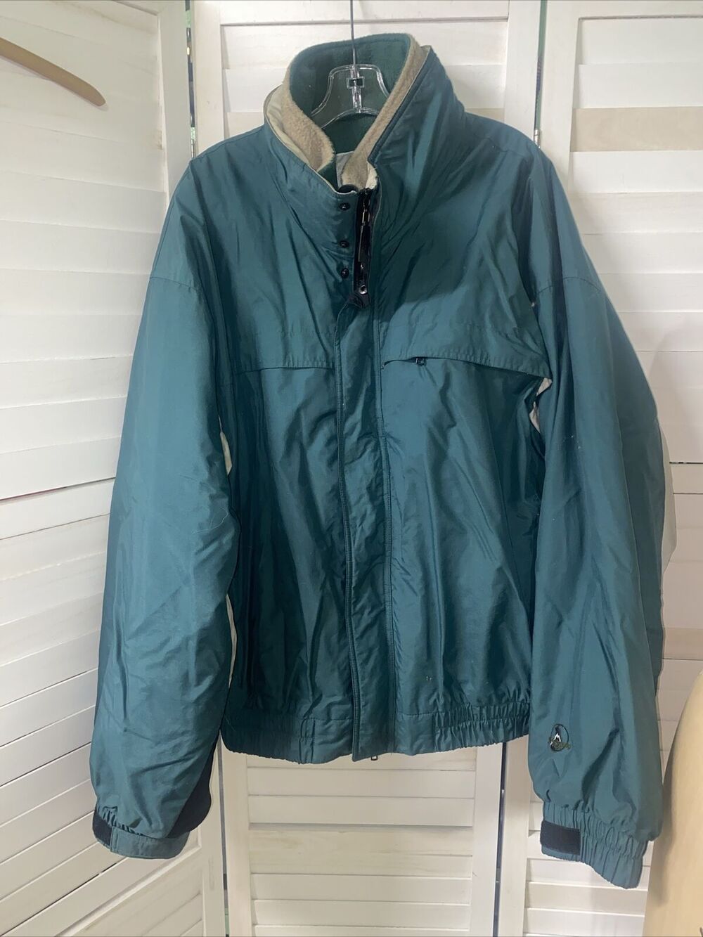 Vintage Mountain Goat Skiwear Green Puffer Jacket Men's Size X-Large USA Made